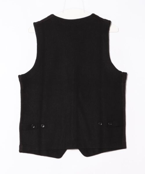 Alexander Julian（アレキサンダージュリアン）の「アレキサンダージュリアン ウォッシャブル ウール混 カルゼジャガード 前開きベスト（ベスト・メンズ・ブラウン/グレー系その他2・LARGE/X-LARGE/MEDIUM）」の3枚目の写真