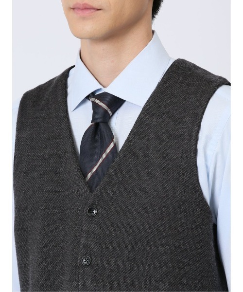 Alexander Julian（アレキサンダージュリアン）の「アレキサンダージュリアン ウォッシャブル ウール混 カルゼジャガード 前開きベスト（ベスト・メンズ・ブラウン/グレー系その他2・LARGE/X-LARGE/MEDIUM）」の22枚目の写真