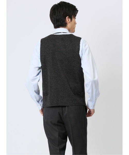 Alexander Julian（アレキサンダージュリアン）の「アレキサンダージュリアン ウォッシャブル ウール混 カルゼジャガード 前開きベスト（ベスト・メンズ・ブラウン/グレー系その他2・LARGE/X-LARGE/MEDIUM）」の20枚目の写真