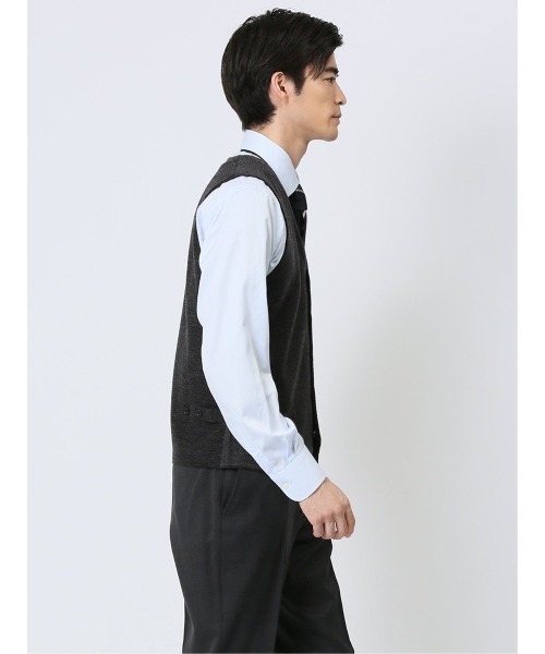 Alexander Julian（アレキサンダージュリアン）の「アレキサンダージュリアン ウォッシャブル ウール混 カルゼジャガード 前開きベスト（ベスト・メンズ・ブラウン/グレー系その他2・LARGE/X-LARGE/MEDIUM）」の19枚目の写真