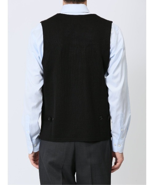 Alexander Julian（アレキサンダージュリアン）の「アレキサンダージュリアン ウォッシャブル ウール混 カルゼジャガード 前開きベスト（ベスト・メンズ・ブラウン/グレー系その他2・LARGE/X-LARGE/MEDIUM）」の11枚目の写真