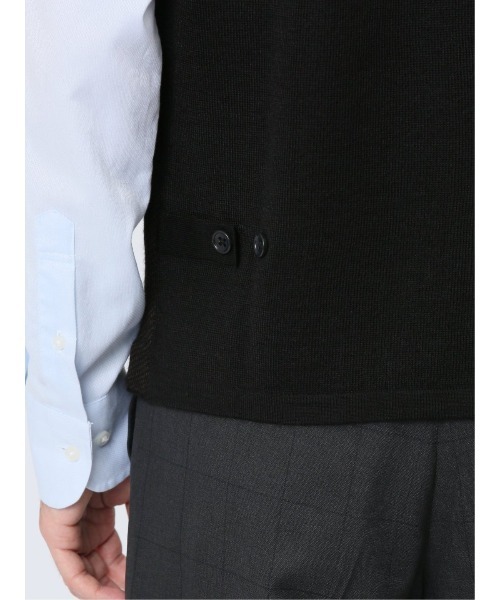 Alexander Julian（アレキサンダージュリアン）の「アレキサンダージュリアン ウォッシャブル ウール混 カルゼジャガード 前開きベスト（ベスト・メンズ・ブラウン/グレー系その他2・LARGE/X-LARGE/MEDIUM）」の9枚目の写真