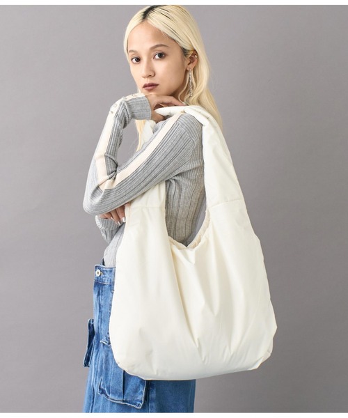 Settimissimo（セッティミッシモ）の「パフトートバッグ（トートバッグ・レディース・アイボリー/ブラック・FREE）」の13枚目の写真