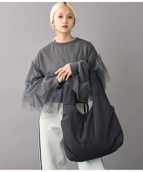 Settimissimo（セッティミッシモ）の「パフトートバッグ（トートバッグ・レディース・アイボリー/ブラック・FREE）」の17枚目の写真