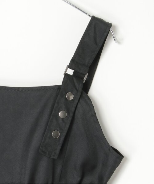 VENCEEXCHANGE（ヴァンスエクスチェンジ）の「ツイルカーゴジャンスカ（ジャンパースカート・レディース・ブルー/ブラック・FREE）」の5枚目の写真