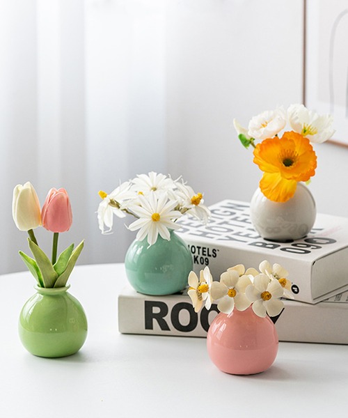 ミニカラフルフラワーベース（フラワーベース）｜IRADOWL（アイラ