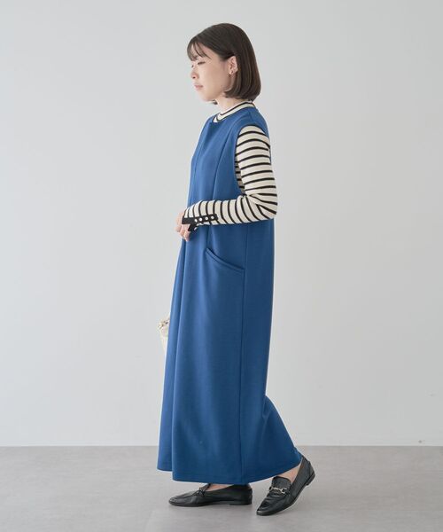 Green　Parks（グリーンパークス）の「Soft Cushion ダンボールジャンスカ（ワンピース・レディース・グレー系その他2/ブルー/ブラック・FREE）」の20枚目の写真