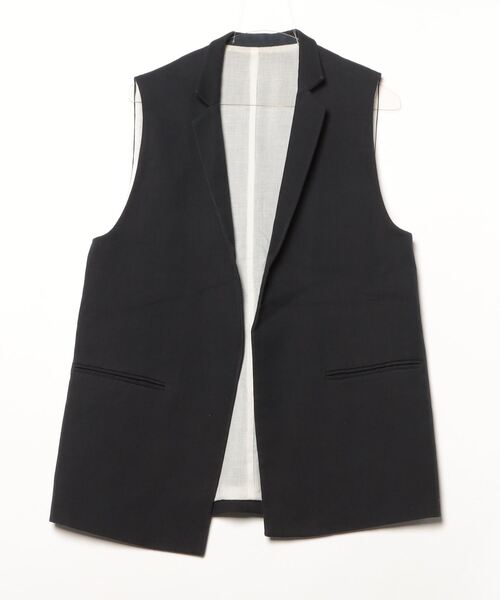 DRESSTERIOR ツイードジレ ベスト ブラック 36