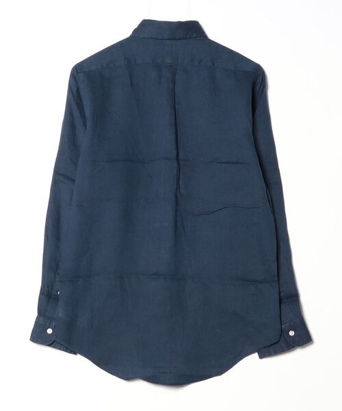 POLO RALPH LAUREN（ポロ ラルフ ローレン）の「クラシック フィット リネン シャツ（シャツ/ブラウス・メンズ・ネイビー系1・L/M/S/XL/XS/XXL）」の2枚目の写真