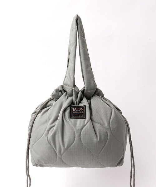 TAION（タイオン）の「【TAION/タイオン】MILITARY DOWN TOTE BAG M（トートバッグ・メンズ・チャコールグレー/ブラック/ミント/キャメル・FREE）」の11枚目の写真