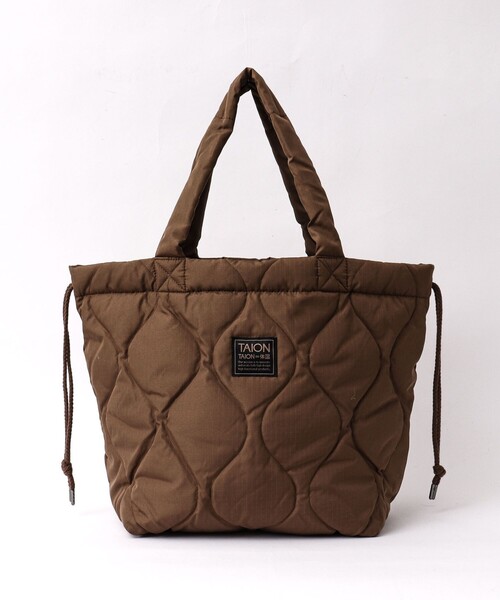 TAION（タイオン）の「【TAION/タイオン】MILITARY DOWN TOTE BAG M（トートバッグ・メンズ・チャコールグレー/ブラック/ミント/キャメル・FREE）」の19枚目の写真