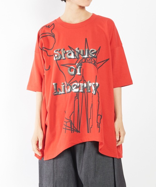 gomme　Tシャツ セール】ホールドット天竺 ヘムハッチングT（Tシャツ