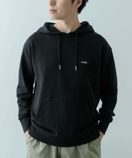 ITEMS URBANRESEARCH（アイテムズ アーバンリサーチ）の「『XLサイズあり』シリコーンワッペン スウェット プルオーバーパーカー（パーカー・メンズ・オフホワイト/ブラック/ブルー系その他・X-LARGE/MEDIUM/LARGE）」の14枚目の写真