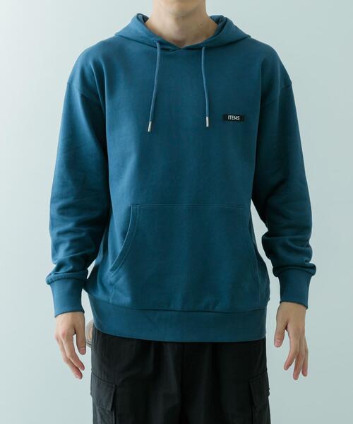 ITEMS URBANRESEARCH（アイテムズ アーバンリサーチ）の「『XLサイズあり』シリコーンワッペン スウェット プルオーバーパーカー（パーカー・メンズ・オフホワイト/ブラック/ブルー系その他・X-LARGE/MEDIUM/LARGE）」の22枚目の写真