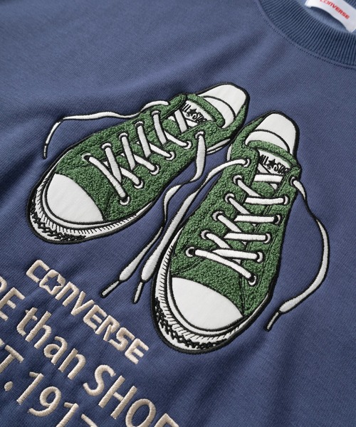 CONVERSE(コンバース)の「【CONVERSE/コンバース】ブランドネーム刺繍 ハイカットスニーカー サガラ刺繍 裏シャギー クルーネック スウェット/トレーナー/プルオーバー(スウェット・レディース・ブラック/ベージュ/ホワイト/ブルー/ライトパープル/ベージュ系その他/オートミール/ブラック系その他・M/L)」の20枚目の写真
