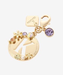 & chouette（アンドシュエット）の「オーバルフラワーイニシャルファスナートップ(K)（キーホルダー）」