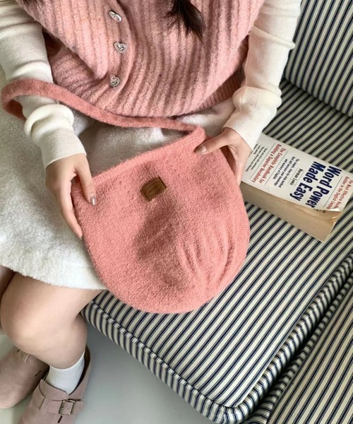 LA VORAGINE（ラ ヴォラジネ）の「ニットハンドバッグ（ハンドバッグ・レディース・ブラック/ブラウン/グレー/グリーン/アイボリー/ネイビー/ピンク/レッド・FREE）」の15枚目の写真