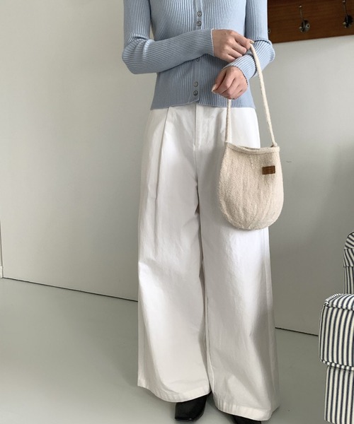 LA VORAGINE（ラ ヴォラジネ）の「ニットハンドバッグ（ハンドバッグ・レディース・ブラック/ブラウン/グレー/グリーン/アイボリー/ネイビー/ピンク/レッド・FREE）」の9枚目の写真