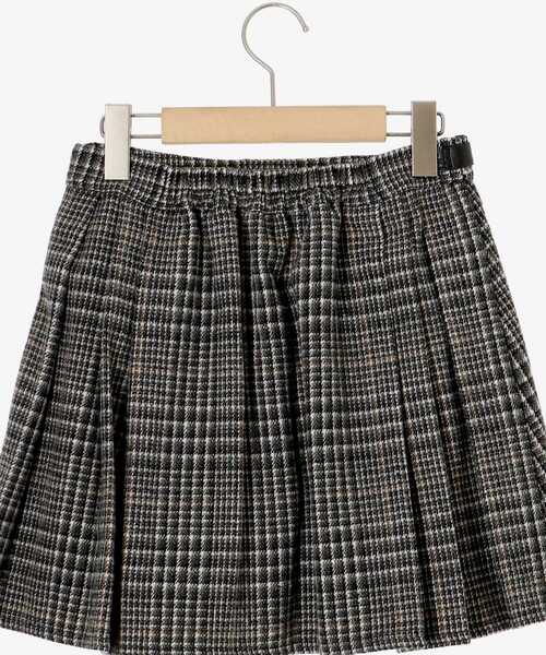 MAJESTIC LEGON（マジェスティックレゴン）の「サイドベルトプリーツミニスカパン（スカート・レディース・ベージュ/グレー系その他/ブラック系その他・MEDIUM）」の5枚目の写真