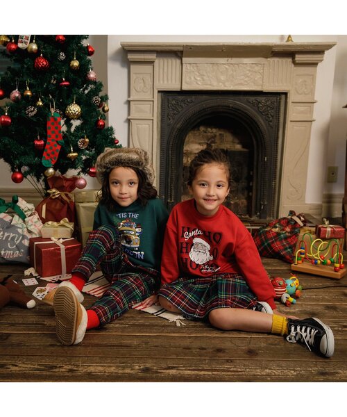 BREEZE（ブリーズ）の「【リンク】クリスマスチェックパンツ（その他パンツ・キッズ・ネイビー/イエロー/エメラルド・90/80/110/100/120/140/130）」の7枚目の写真