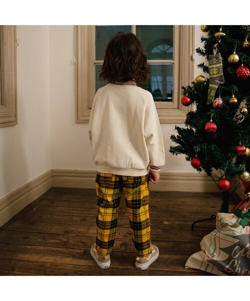 BREEZE（ブリーズ）の「【リンク】クリスマスチェックパンツ（その他パンツ・キッズ・ネイビー/イエロー/エメラルド・90/80/110/100/120/140/130）」の9枚目の写真