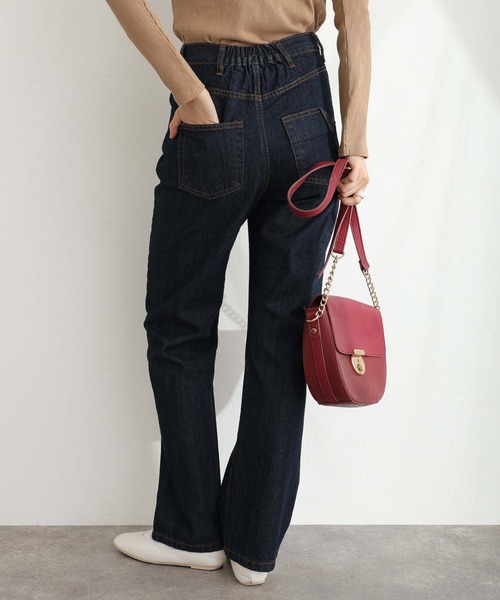 ElegChic(エレグシック)の「スリムストレートデニムパンツ(デニムパンツ・レディース・ネイビー/ブルー/ネイビー系・M/L/XL/XXL/4L)」の14枚目の写真