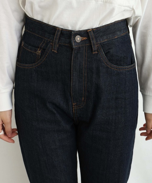 ElegChic(エレグシック)の「スリムストレートデニムパンツ(デニムパンツ・レディース・ネイビー/ブルー/ネイビー系・M/L/XL/XXL/4L)」の16枚目の写真