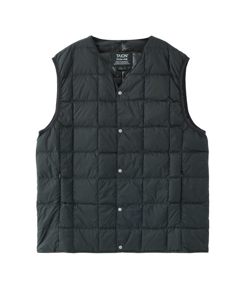 TAION（タイオン）の「【TAION/タイオン】V NECK BUTTON DOWN VEST/軽量/洗える（ベスト・メンズ・ブラック・MEDIUM/LARGE/X-LARGE）」の14枚目の写真