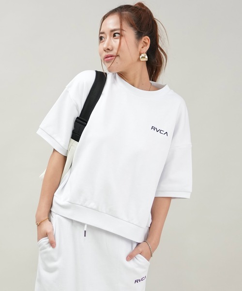 RVCA(ルーカ)の「RVCA/ルーカ バンダナ柄/トレーナーTシャツ BF043-032(スウェット・レディース・ブラック/グレー/ホワイト・L/M)」の7枚目の写真
