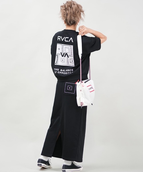 RVCA(ルーカ)の「RVCA/ルーカ バンダナ柄/トレーナーTシャツ BF043-032(スウェット・レディース・ブラック/グレー/ホワイト・L/M)」の12枚目の写真