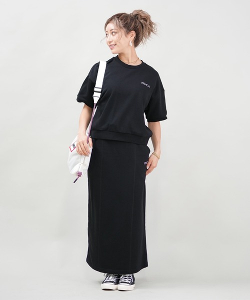 RVCA(ルーカ)の「RVCA/ルーカ バンダナ柄/トレーナーTシャツ BF043-032(スウェット・レディース・ブラック/グレー/ホワイト・L/M)」の14枚目の写真