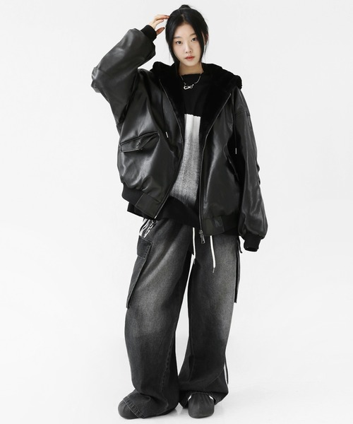 リーバイス ファー使い　リバーシブル　ジャケット リーバイス レディース ファー ダッド トラッカー ジャケット 83958