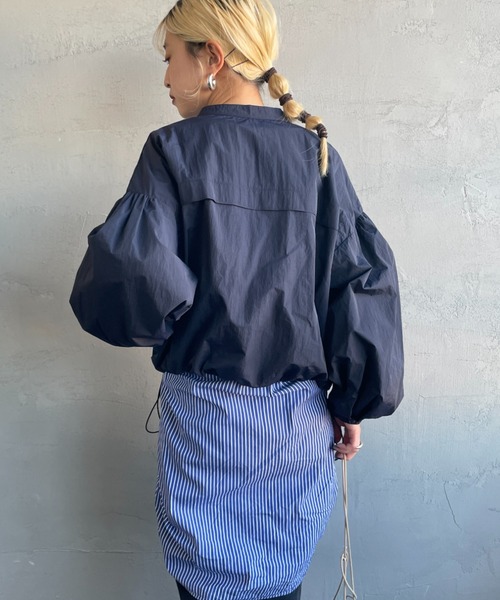 今季商品・美品】yuni ナイロン バルーンスリーブ ブルゾン(現物写真追加)