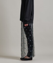 【LOEFF】ブルーベリーエンブロイダリースカート LOEFF＞ブルーベリー エンブロイダリー スカート