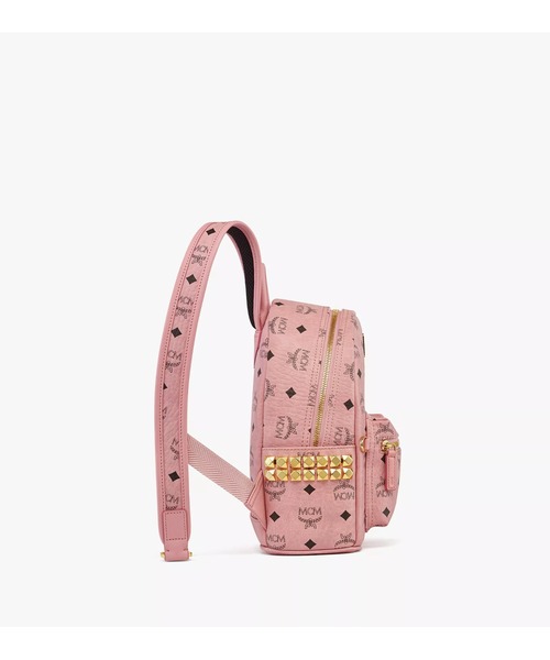 ★新品未使用★ MCM /Stark サイドスタッズバックパック-ヴィセトス Mini Stark サイドスタッズ バックパック - ヴィセトス ピンク