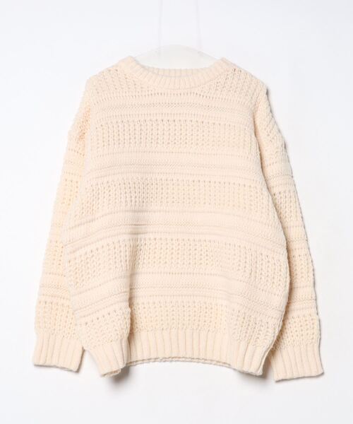 rehacer（レアセル）の「R. : Cable Texture L/S Crew Knit（ニット/セーター・メンズ・イエロー/ブラック/アイボリー・X-LARGE/LARGE/MEDIUM）」の13枚目の写真
