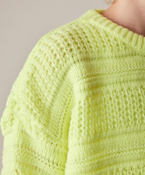 rehacer（レアセル）の「R. : Cable Texture L/S Crew Knit（ニット/セーター・メンズ・イエロー/ブラック/アイボリー・X-LARGE/LARGE/MEDIUM）」の12枚目の写真