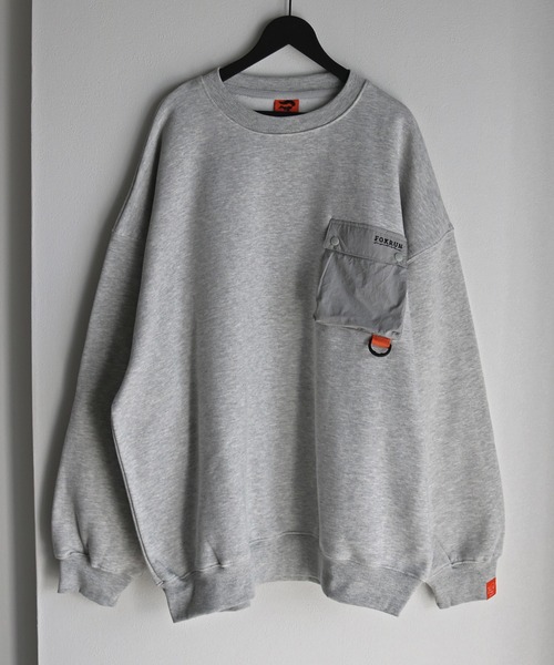【セール】【FOXRUN/フォックスラン】 GO OUT掲載アイテム Nylon Outdoor Pocket Fleece Sweatshirt（スウェット）｜COURO（コウロ）