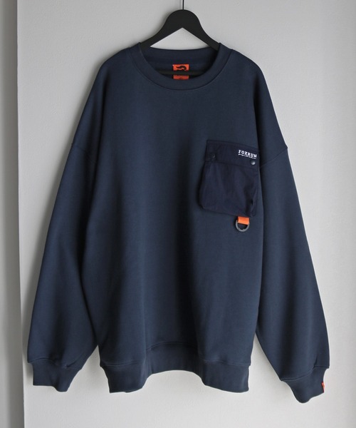 【セール】【FOXRUN/フォックスラン】 GO OUT掲載アイテム Nylon Outdoor Pocket Fleece Sweatshirt（スウェット）｜COURO（コウロ）