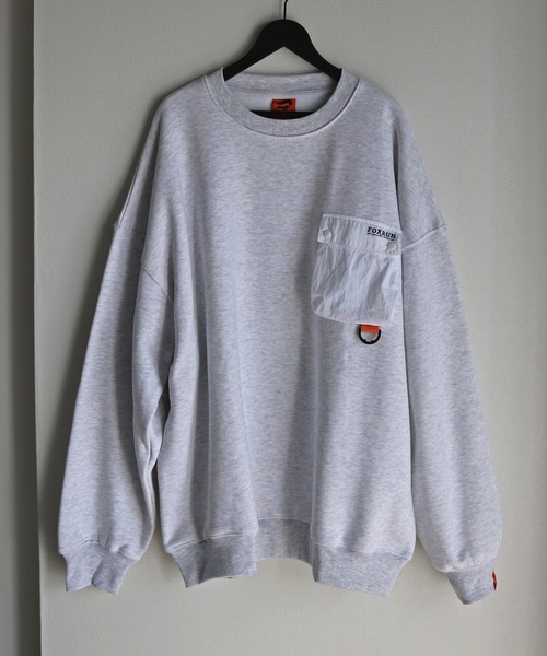 【セール】【FOXRUN/フォックスラン】 GO OUT掲載アイテム Nylon Outdoor Pocket Fleece Sweatshirt（スウェット）｜COURO（コウロ）