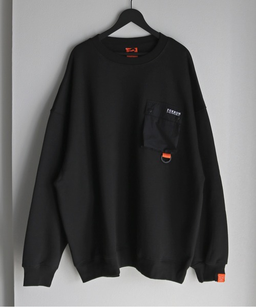 【セール】【FOXRUN/フォックスラン】 GO OUT掲載アイテム Nylon Outdoor Pocket Fleece Sweatshirt（スウェット）｜COURO（コウロ）