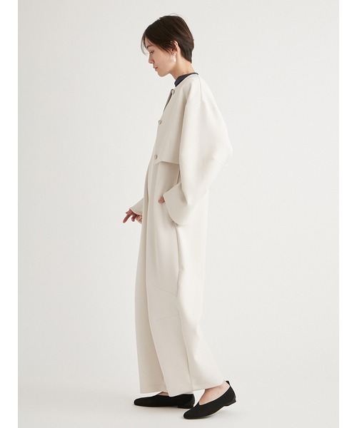 emmi（エミ）の「ecoダンボールニットジャケット（ノーカラー