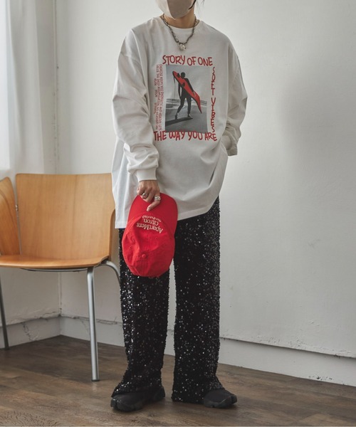 feepur by saya（フェピュールバイサヤ）の「カラーロゴフォトロンTee（Tシャツ/カットソー・レディース・ホワイト/ホワイト系その他/ライトグレー系/ライトグレー・MEDIUM）」の5枚目の写真