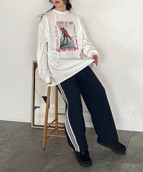 feepur by saya（フェピュールバイサヤ）の「カラーロゴフォトロンTee（Tシャツ/カットソー・レディース・ホワイト/ホワイト系その他/ライトグレー系/ライトグレー・MEDIUM）」の13枚目の写真