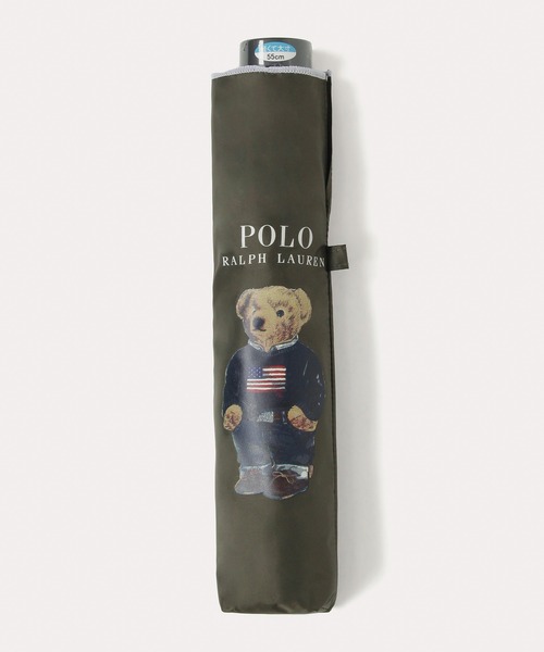 遮光100% 遮熱 晴雨兼用 折りたたみ日傘 軽量 'POLO BEAR' ポロベア