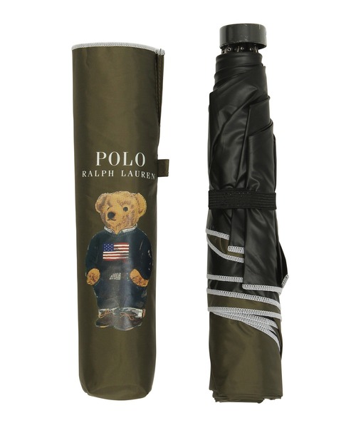 遮光100% 遮熱 晴雨兼用 折りたたみ日傘 軽量 'POLO BEAR' ポロベア