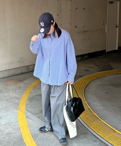 ABYS（アビス）の「ワンポイント刺繍BIGシャツ（シャツ/ブラウス・レディース・ホワイト/ブルー/ライトイエロー・MEDIUM/LARGE）」の20枚目の写真