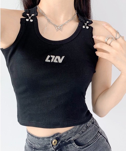 NANEA(ナネア)の「フックショルダーフロントロゴタンクトップ(タンクトップ・レディース・ベージュ/ホワイト/ブラック・LARGE/MEDIUM/SMALL)」の17枚目の写真