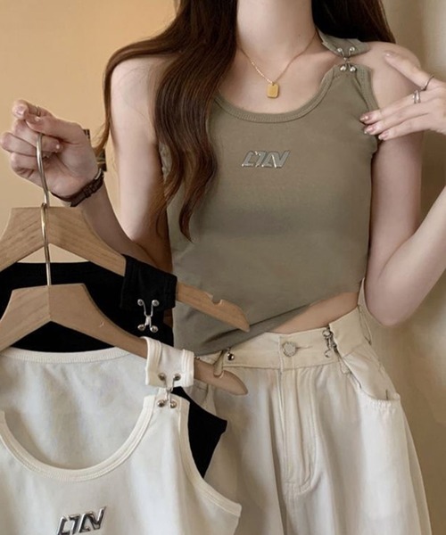 NANEA(ナネア)の「フックショルダーフロントロゴタンクトップ(タンクトップ・レディース・ベージュ/ホワイト/ブラック・LARGE/MEDIUM/SMALL)」の21枚目の写真