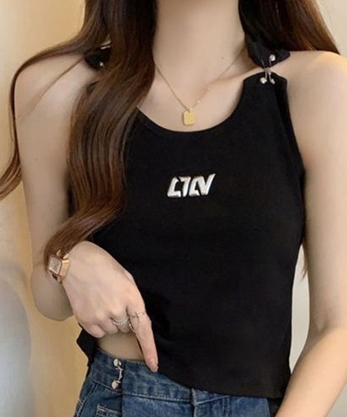 NANEA(ナネア)の「フックショルダーフロントロゴタンクトップ(タンクトップ・レディース・ベージュ/ホワイト/ブラック・LARGE/MEDIUM/SMALL)」の18枚目の写真